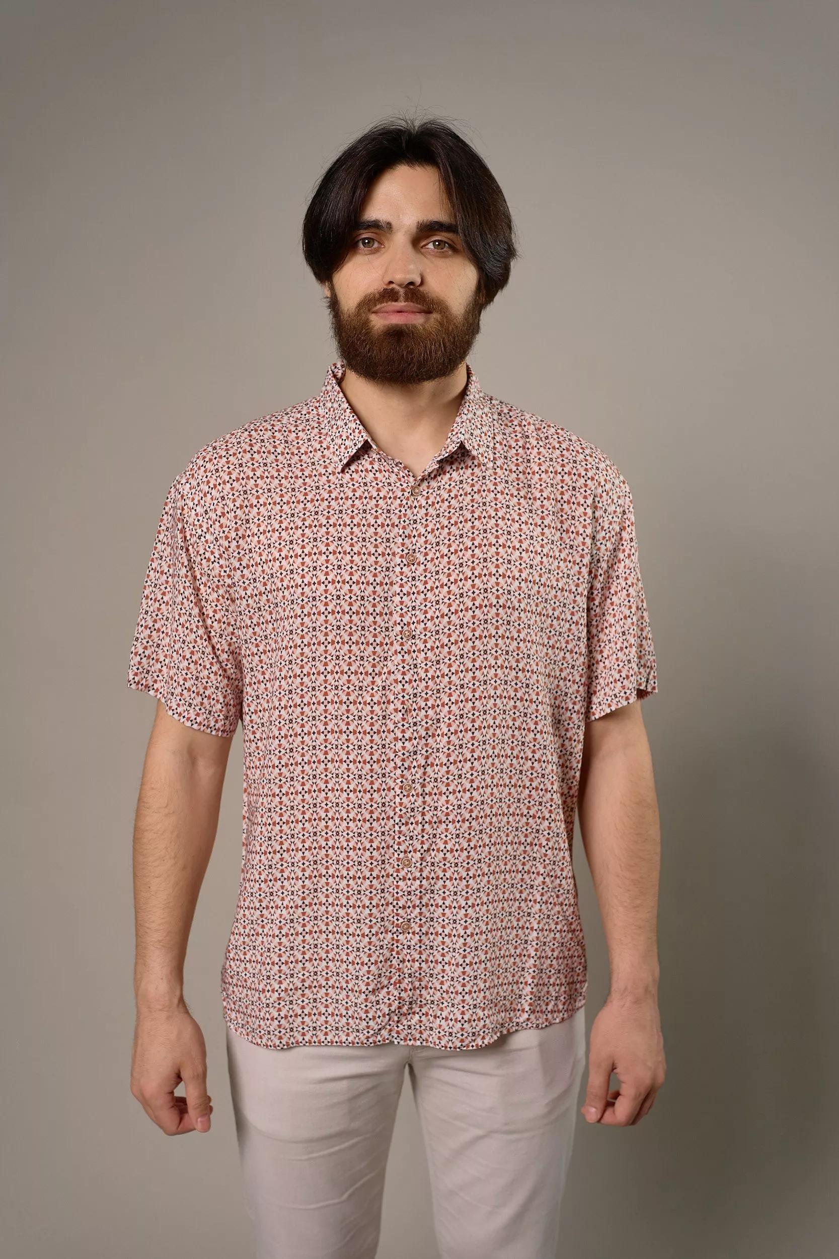 Рубашка мужская короткий рукав