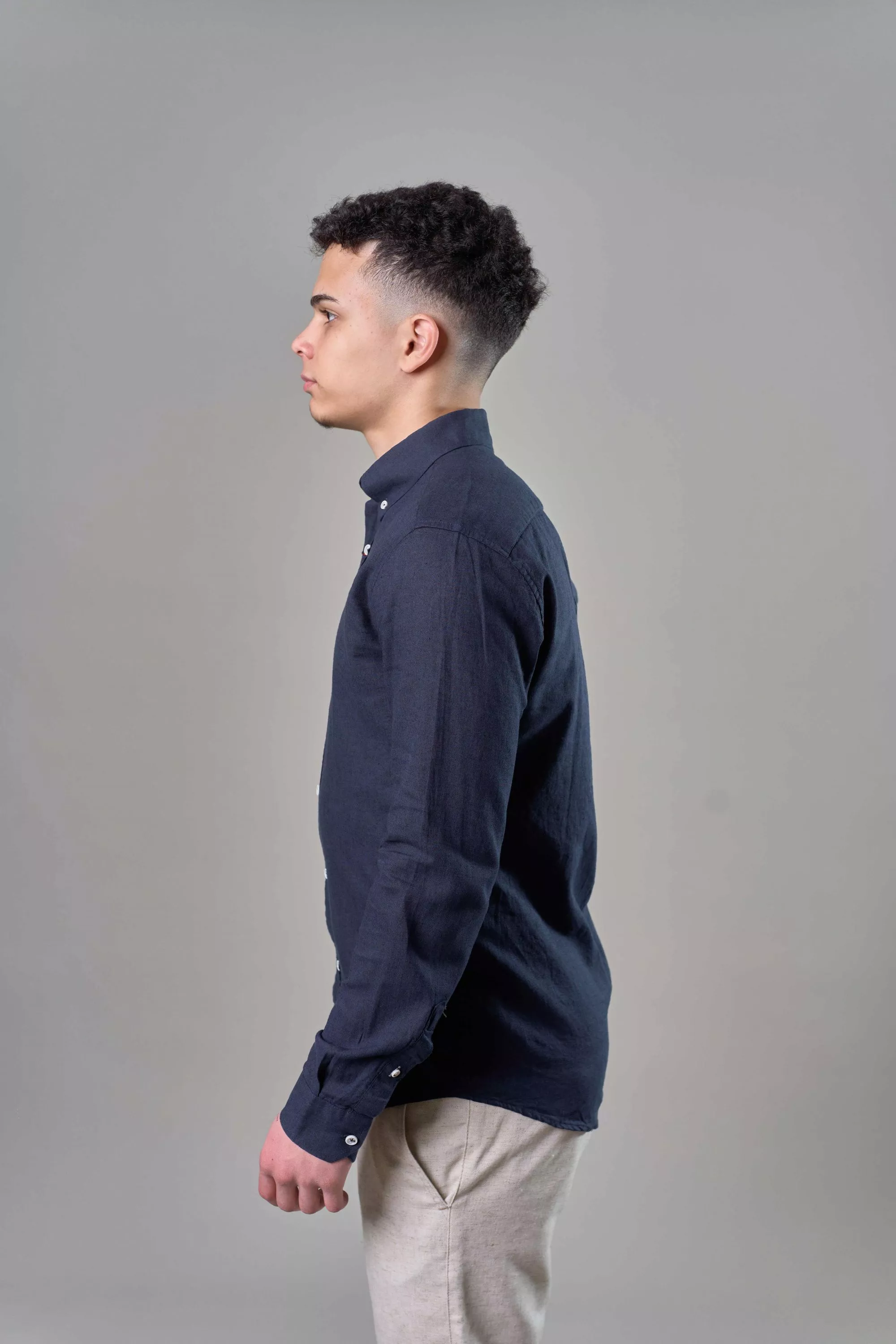 Рубашка мужская с длинным рукавом