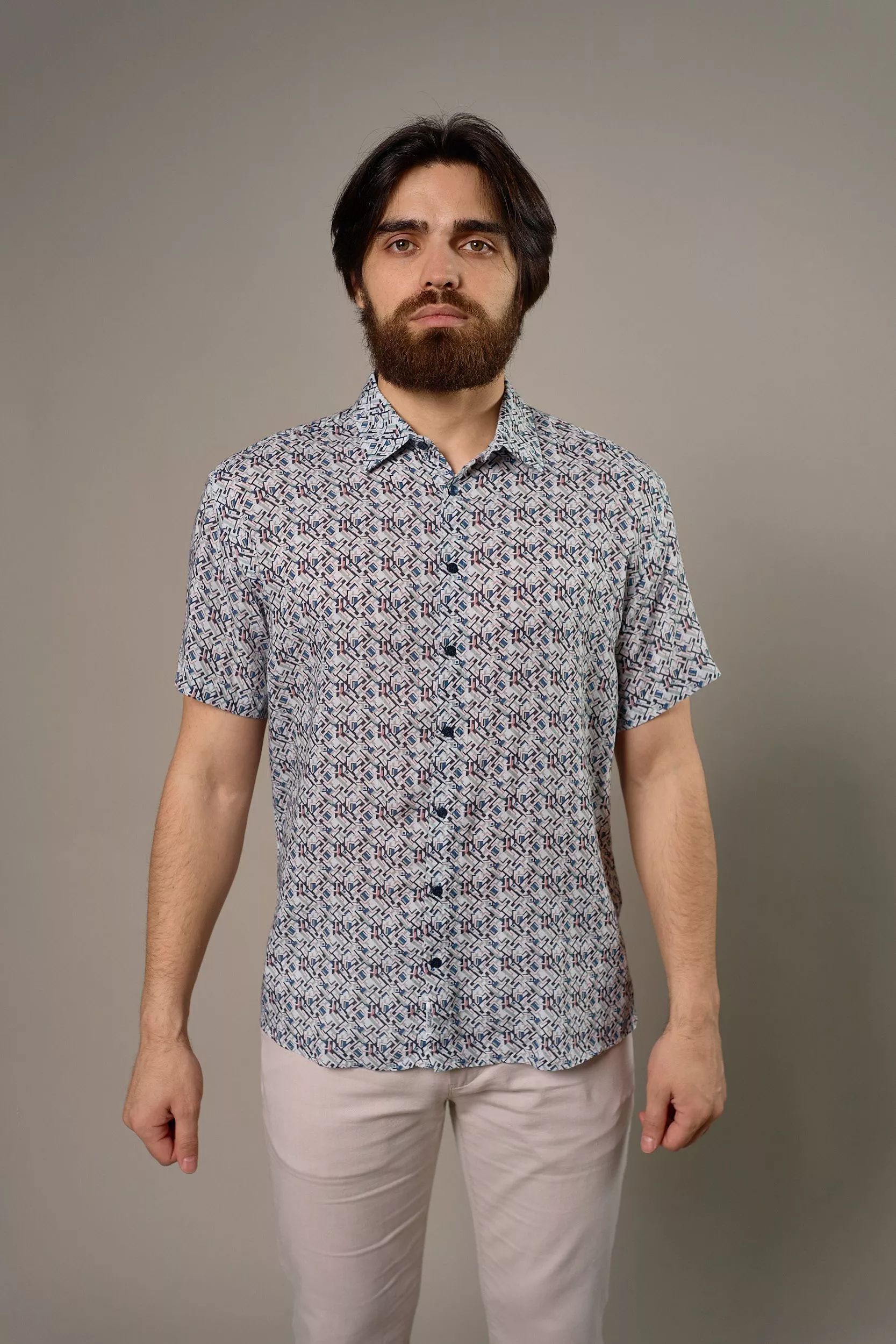 Рубашка мужская короткий рукав