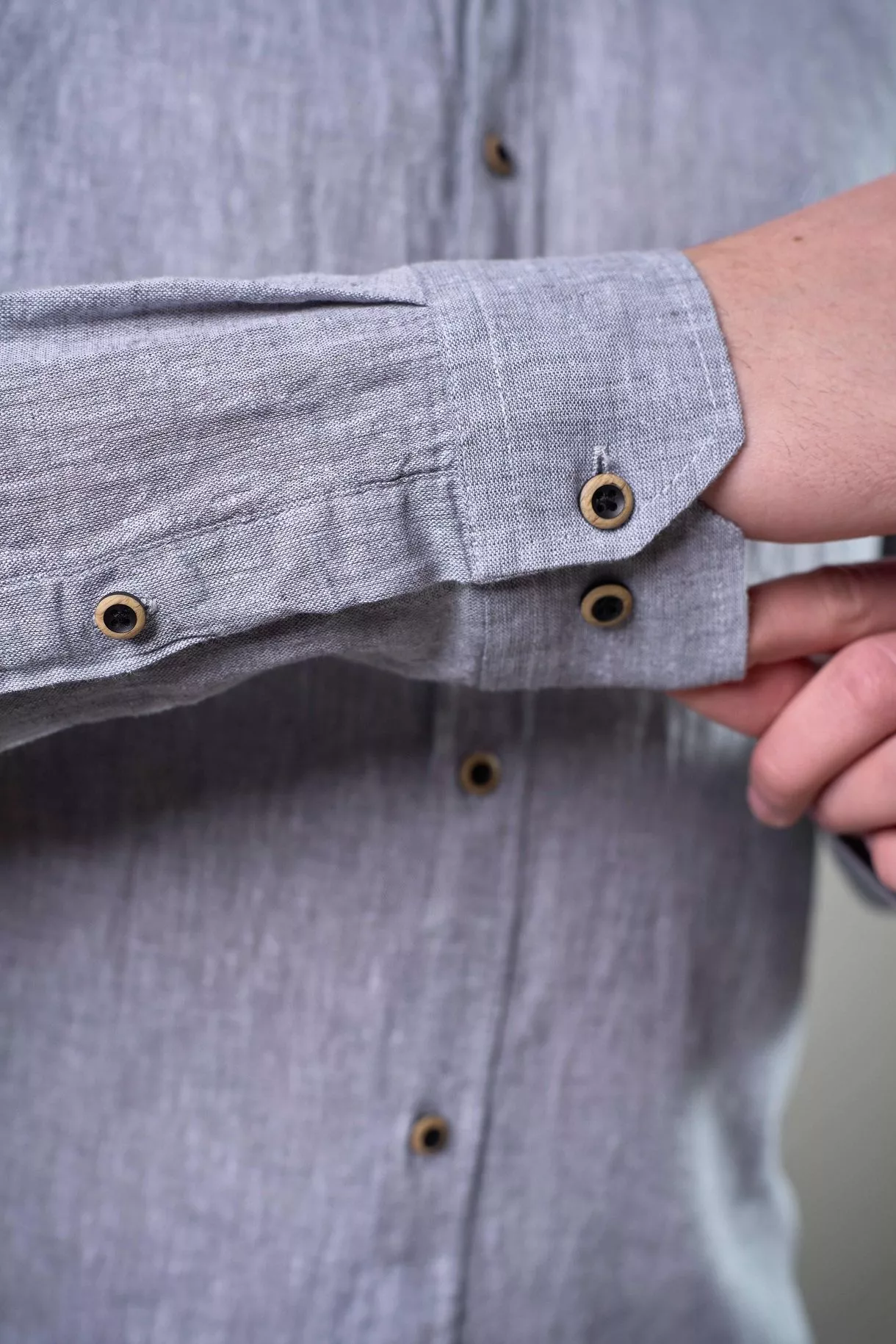 Рубашка мужская с длинным рукавом