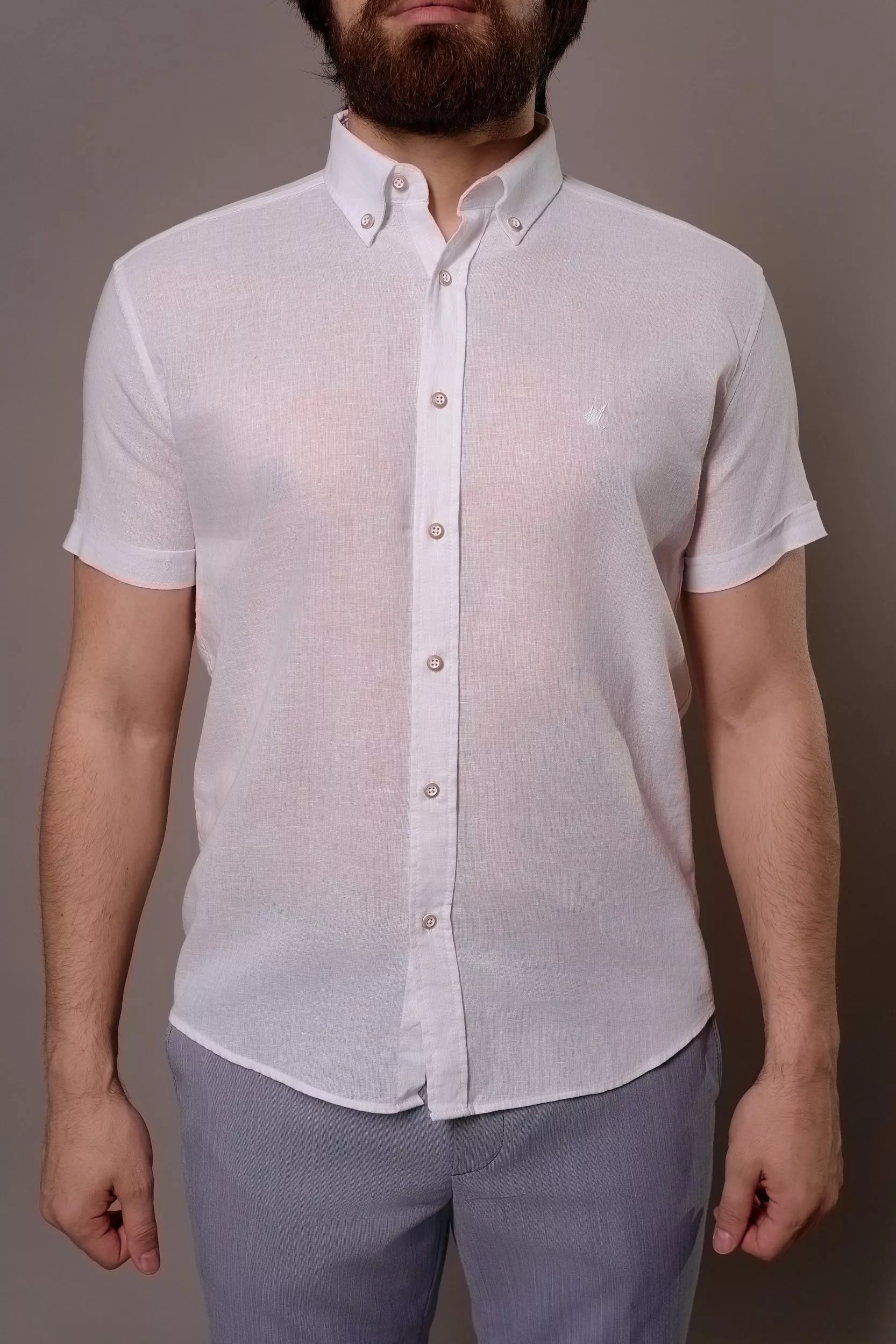 Рубашка мужская с коротким рукавом