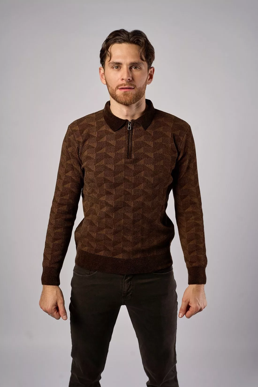 Джемпер-поло мужской