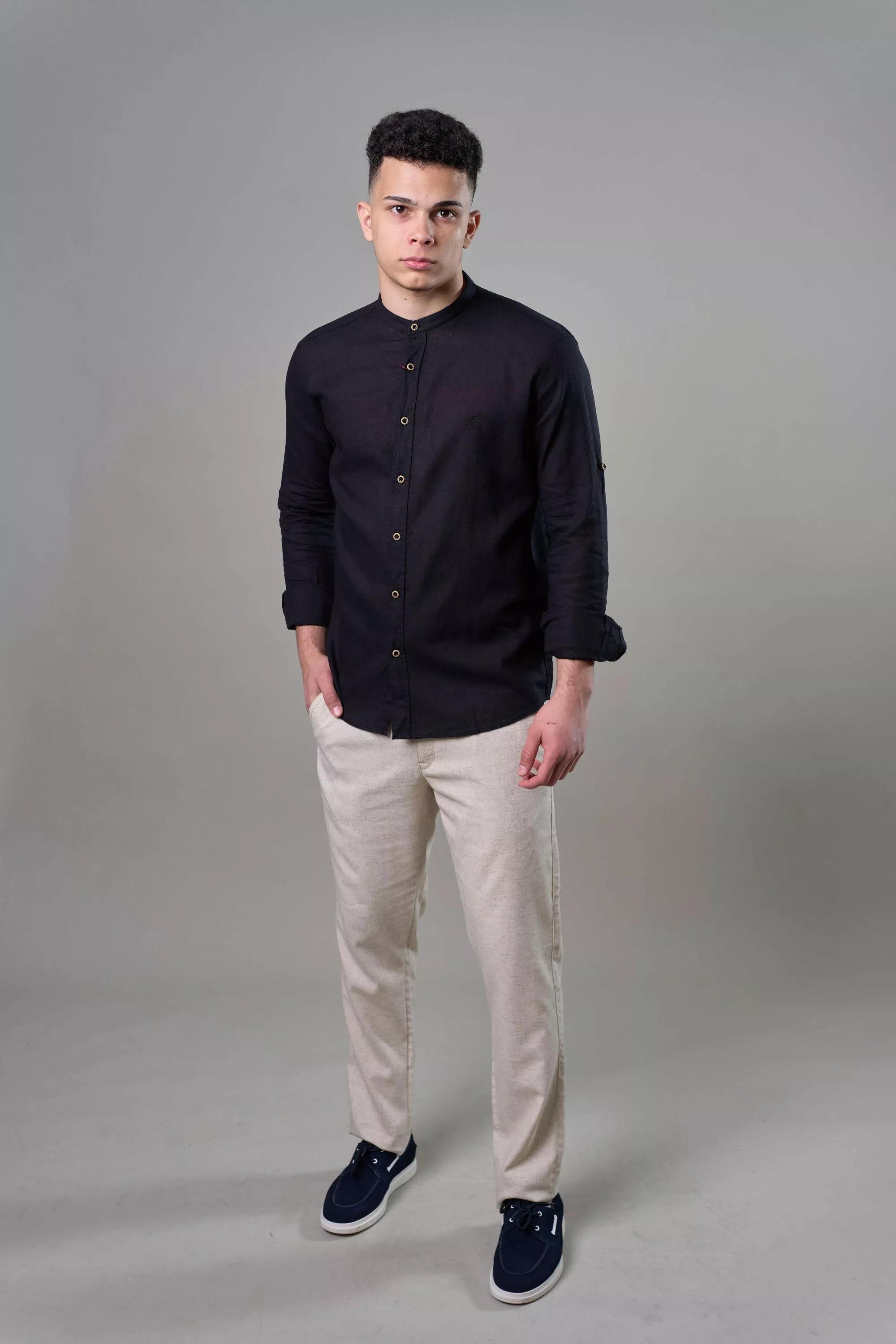 Рубашка мужская с длинным рукавом