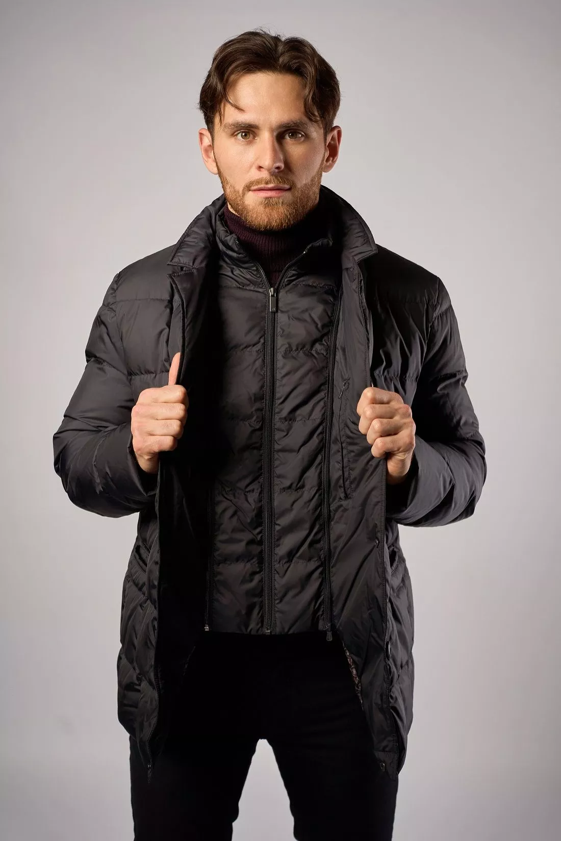 Куртка мужская на натуральном пуху