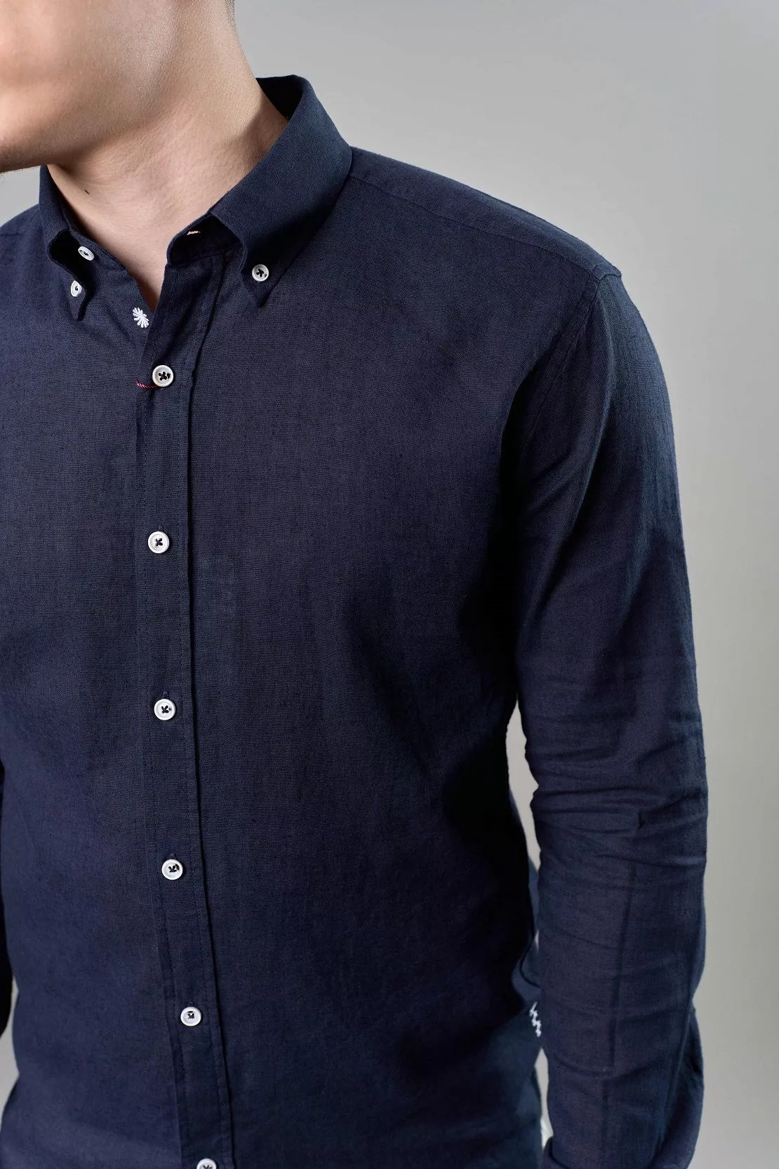 Рубашка мужская с длинным рукавом