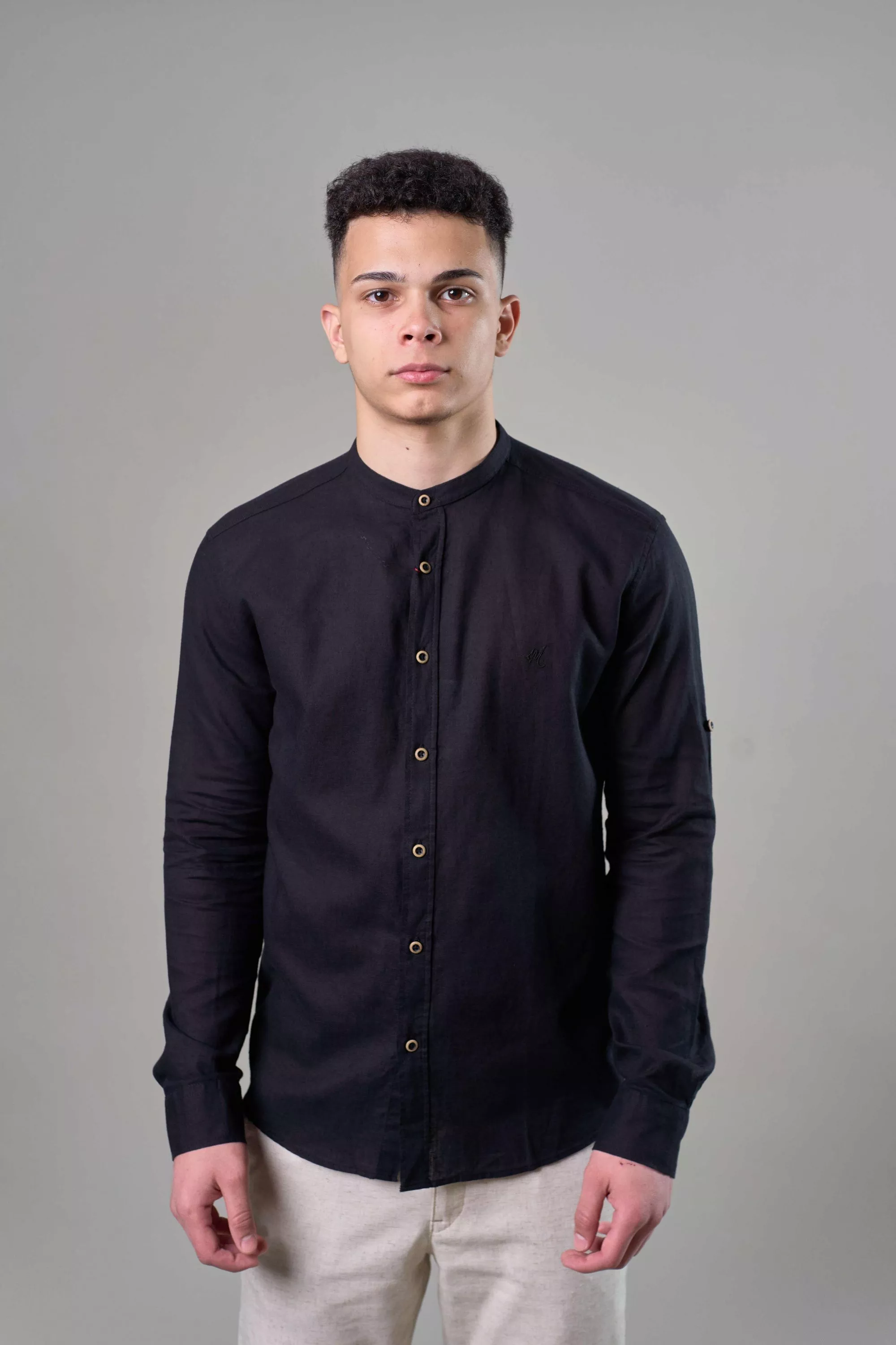 Рубашка мужская с длинным рукавом