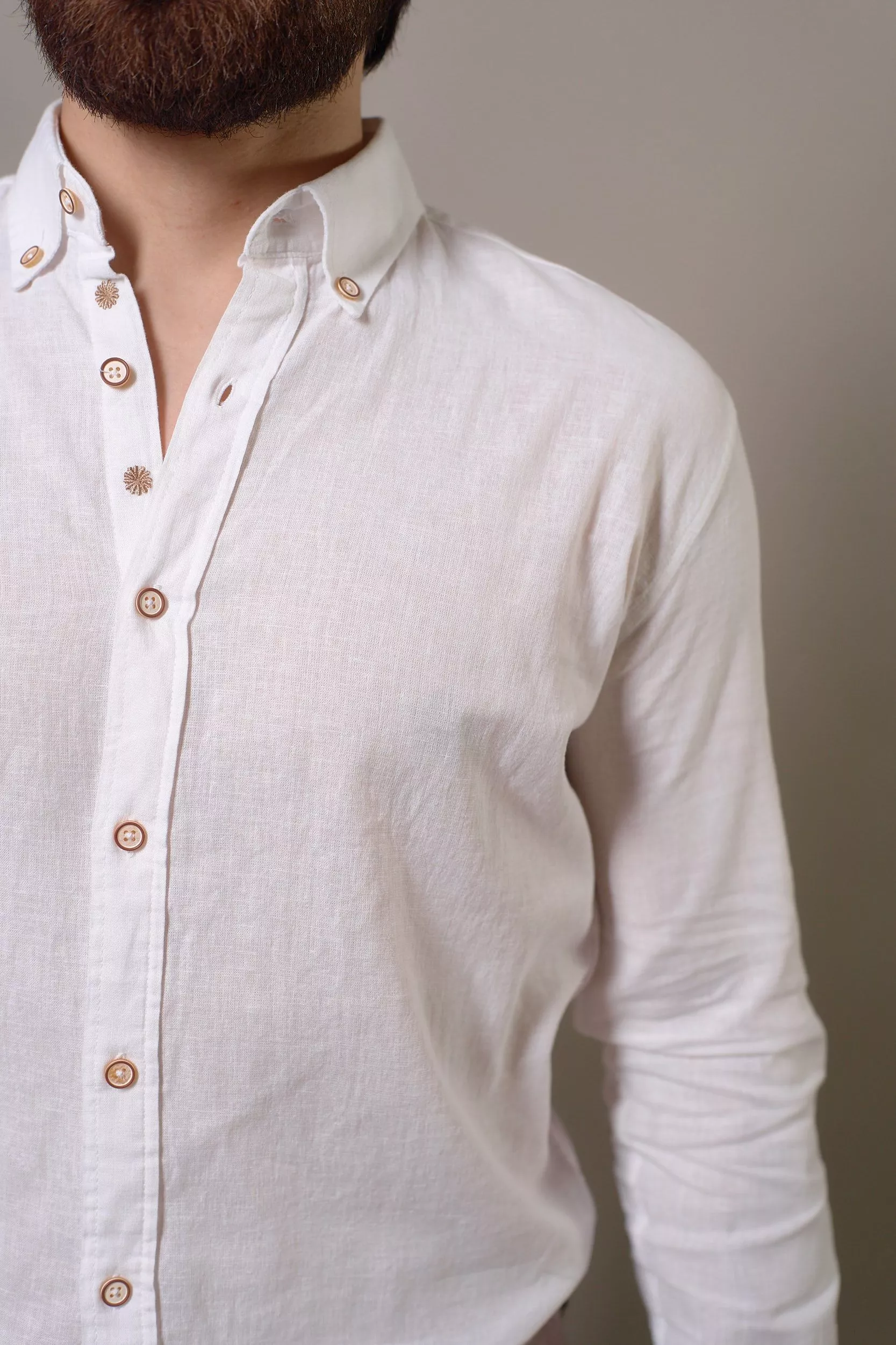 Рубашка мужская с длинным рукавом