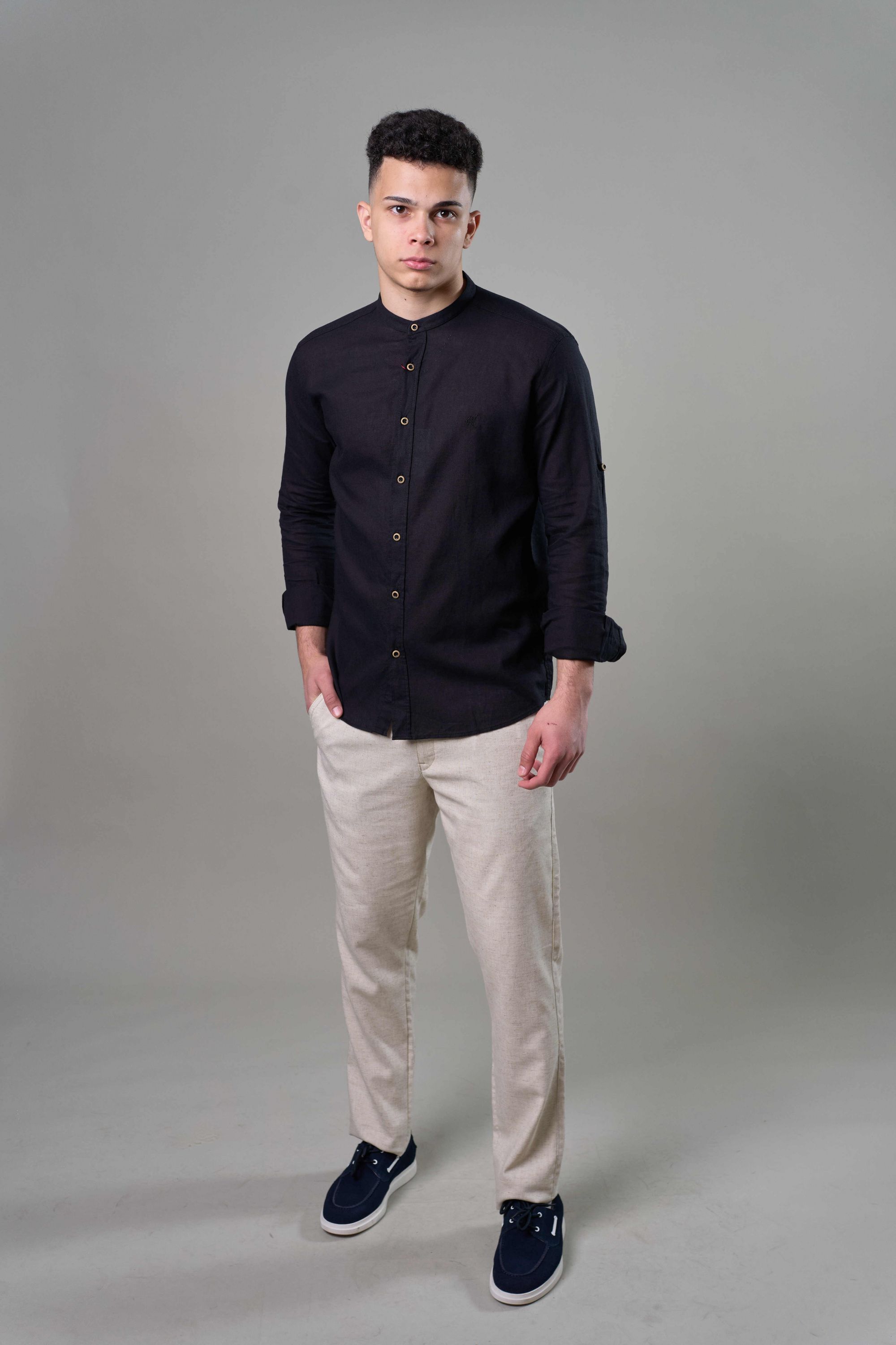 Рубашка мужская с длинным рукавом