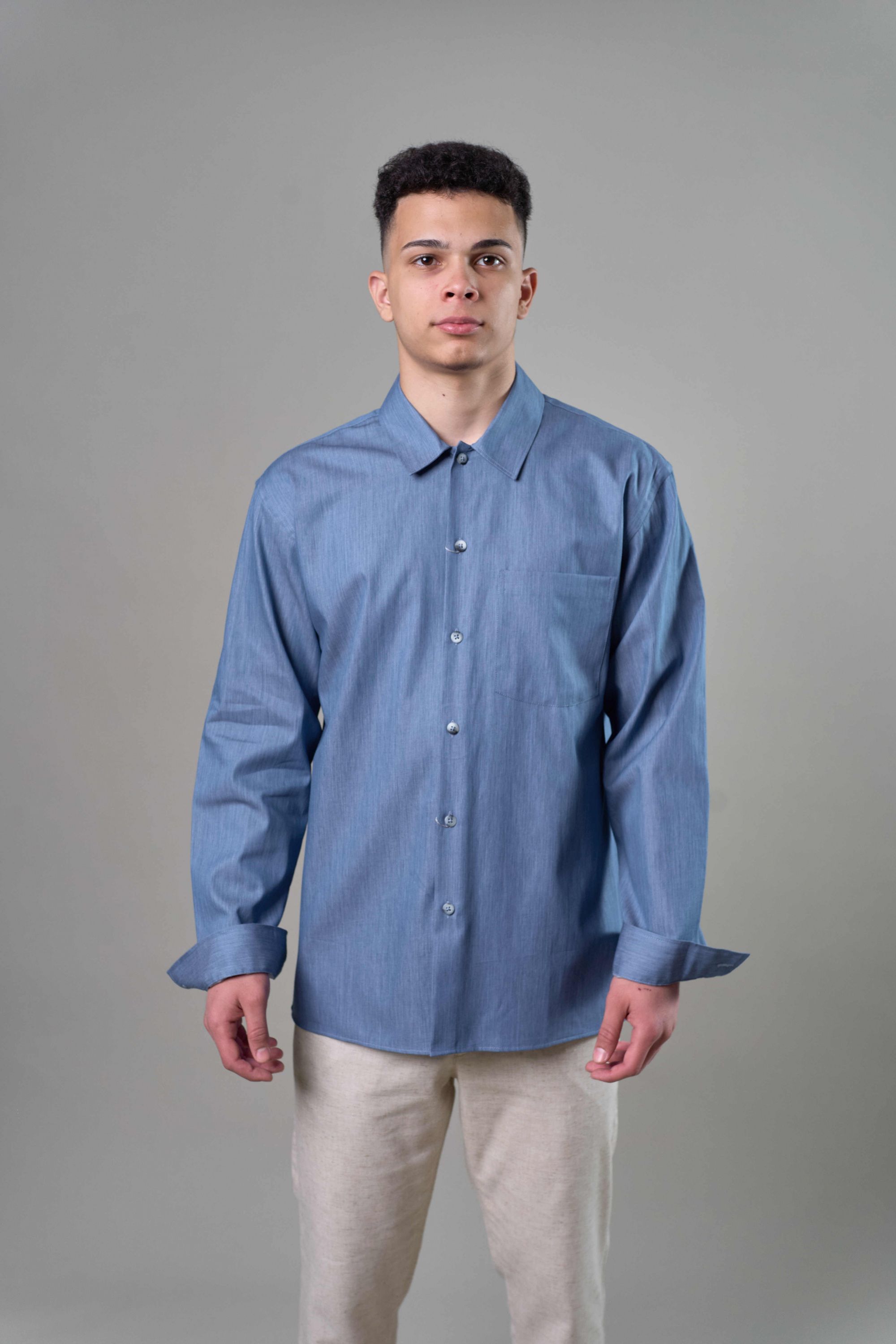 Сорочка мужская ZEER длинный рукав