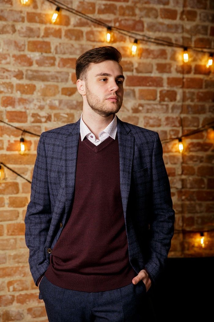 Джемпер мужской GROSTYLE цвет коричневый GROSTYLE 034199