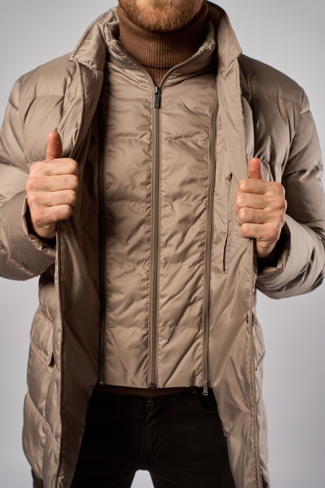 Куртка мужская на натуральном пуху