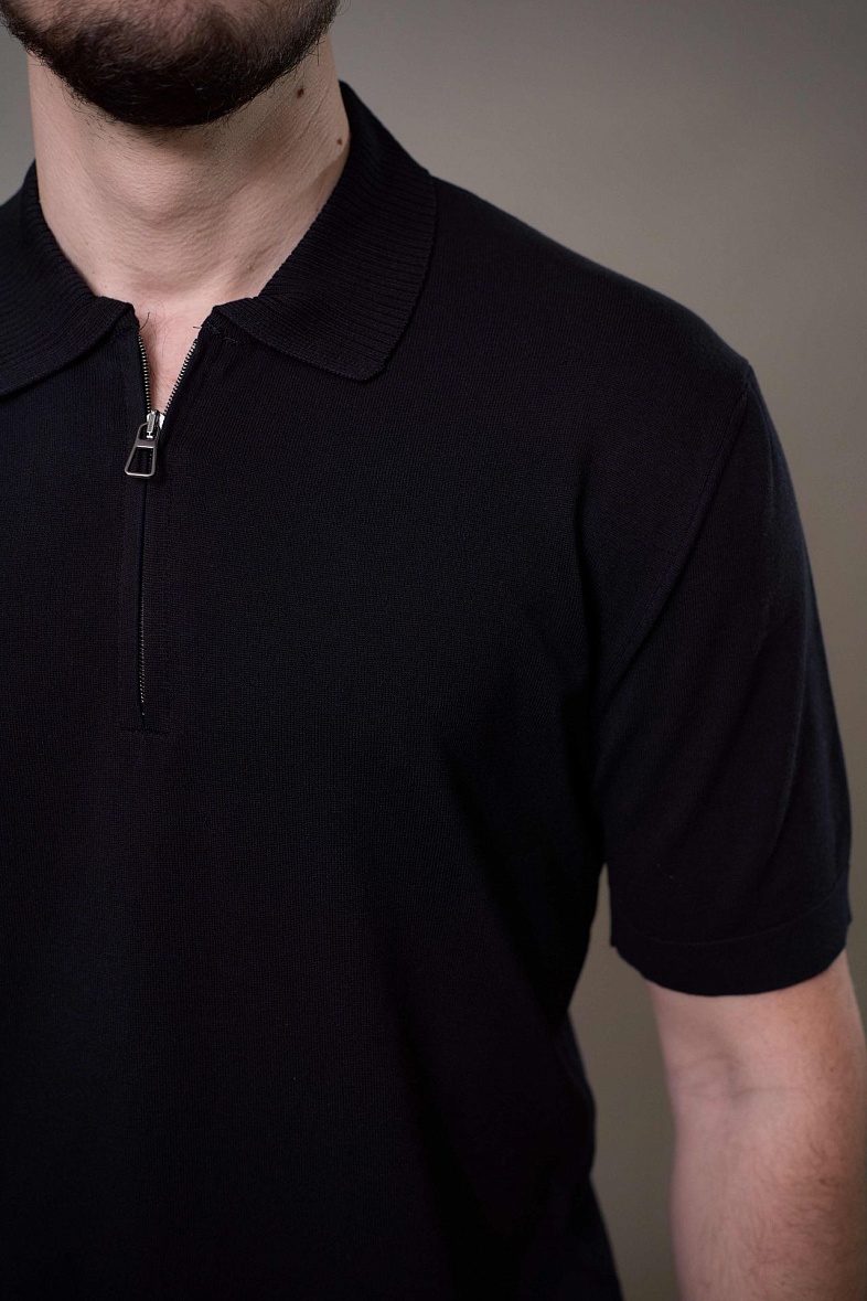 Джемпер мужской с коротким рукавом цвет синий SMART MEN 11471.0009 темно-синий