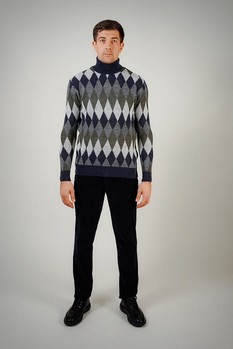 Джемпер мужской цвет зеленый, белый, синий, серый no brand 11458.0902