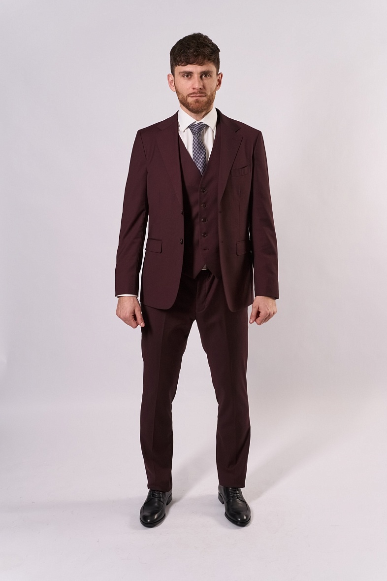 Костюм мужской классический тройка коричневый однотонный Adam Soul 101\10 Od\1B\C