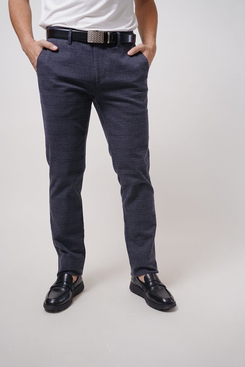 Брюки мужские чиносы, (повседневные брюки) синий Pisero 314.310.322-28