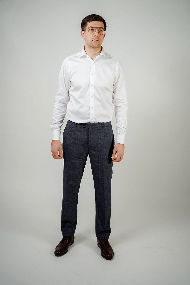 Брюки мужские классические со стрелками голубой, серый Luxor 804-0158.E407.Y000.L.S0131