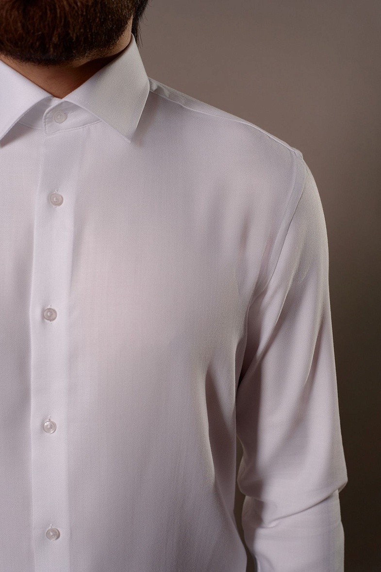 Рубашка мужская длинный рукав белый GROSTYLE SS018243