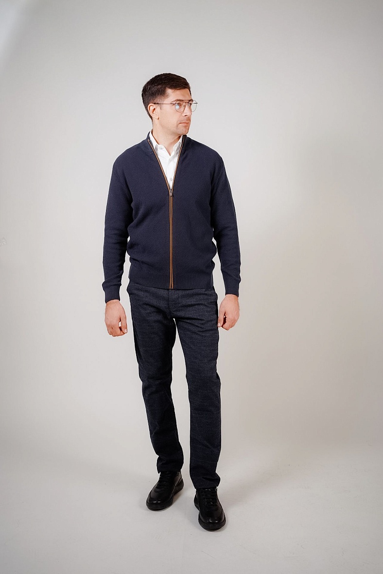 Кардиган на молнии цвет синий Pisero 324.302.KLC.23 цв. 5