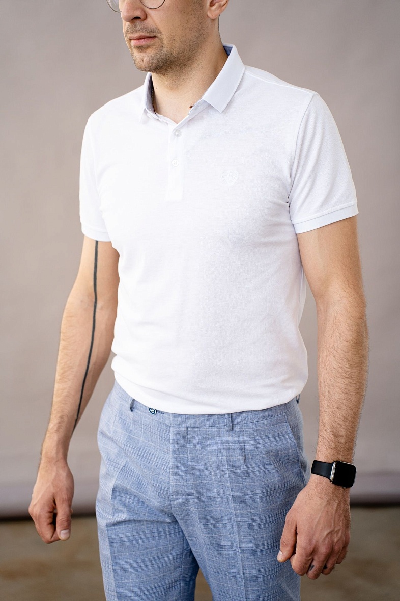 Джемпер поло GROSTYLE цвет белый GROSTYLE 034823