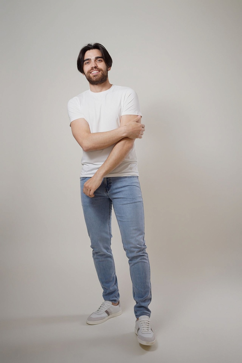 Джинсы мужские голубой Mossmore MR2662 BLUE