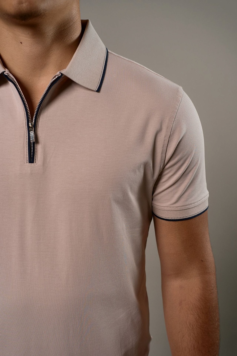 Поло мужское Р206 цвет бежевый DTMD (DORTMUND) ALMOND