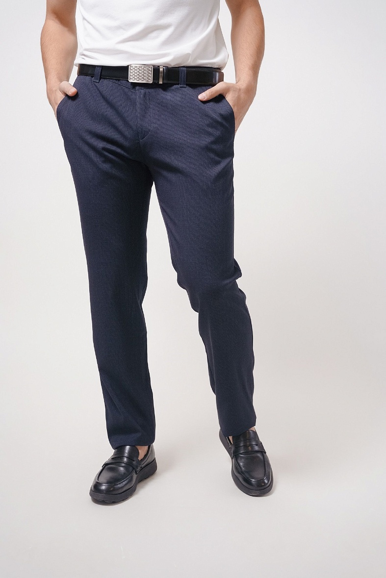 Брюки мужские чиносы, (повседневные брюки) синий Jofree Говард