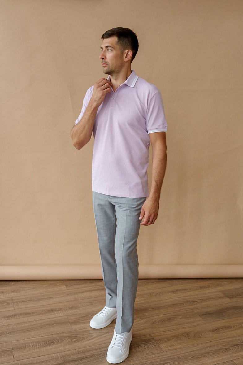 Брюки мужские классические со стрелками серый CLAUDE 13826 Элитон