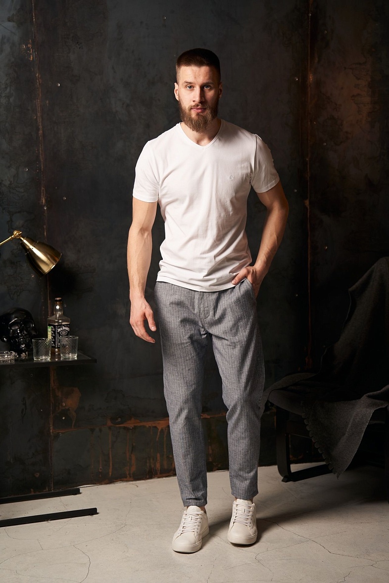 Брюки мужские карго, джоггеры голубой Luxor 805-2427.N041.Y002.L.B0301