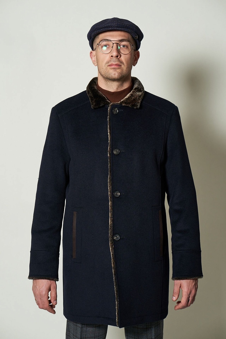 Пальто мужское синий DTMD (DORTMUND) 976 EDVARD