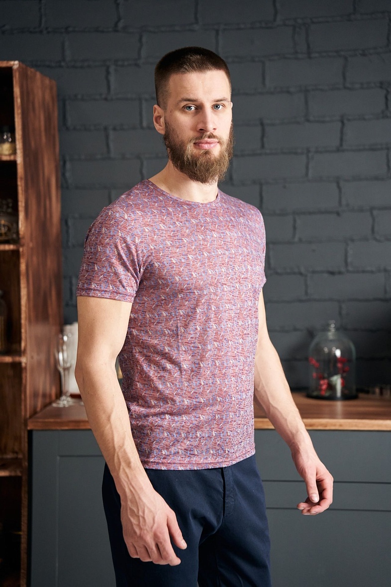 Футболка мужская цвет розовый Luxor 821-1142.O331.Y000.L.P0581