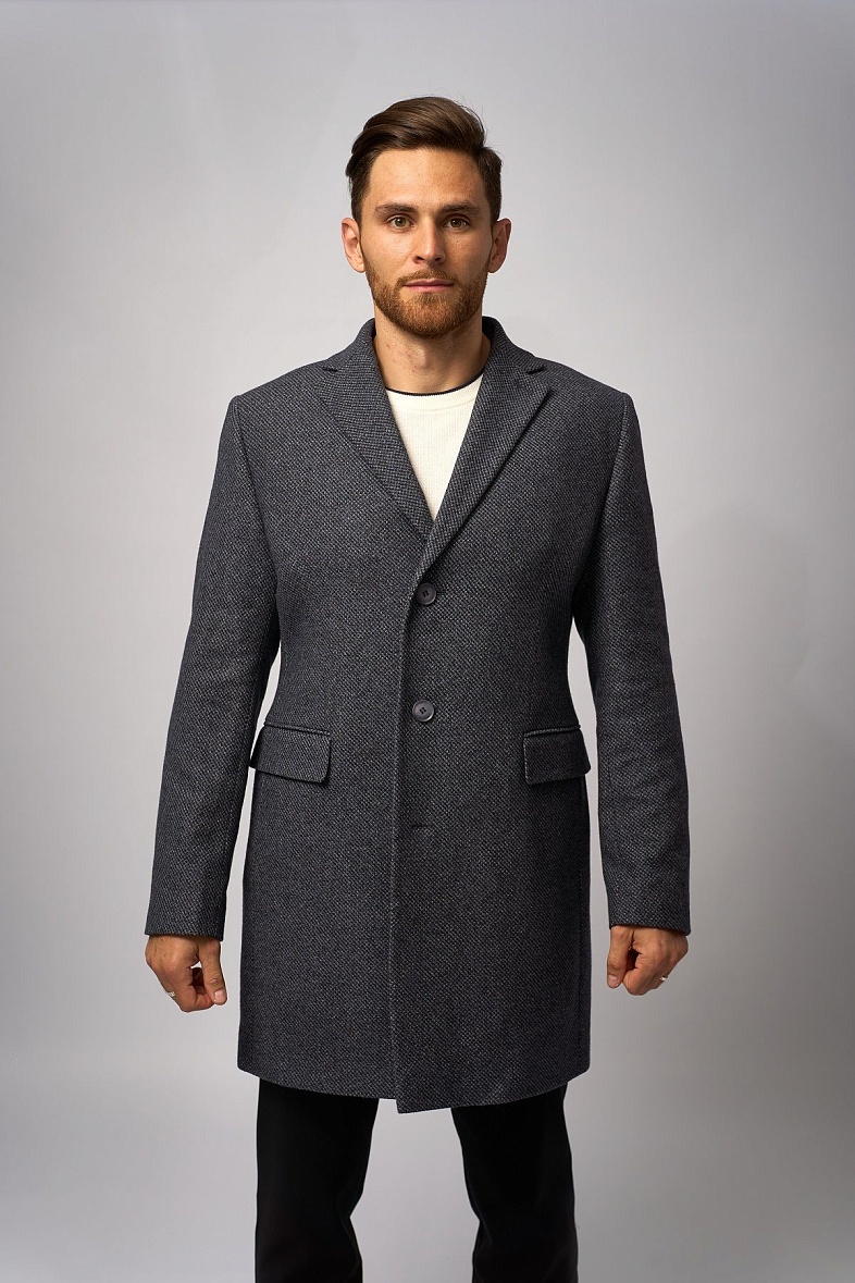 Пальто мужское синий Bazioni 5053 MS GARDES NAVY