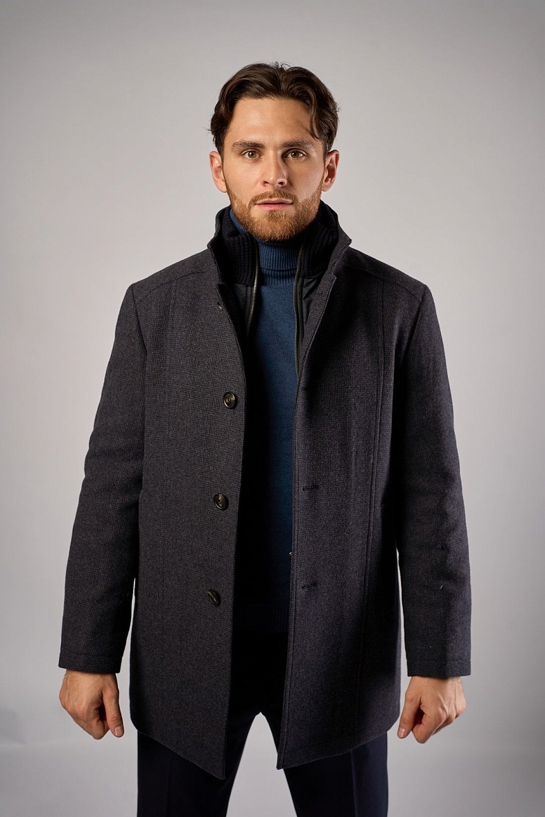 Пальто мужское синий DTMD (DORTMUND) 169 ATLAS