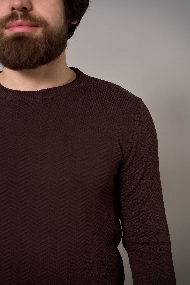 Джемпер мужской цвет коричневый SMART MEN 11508.0004