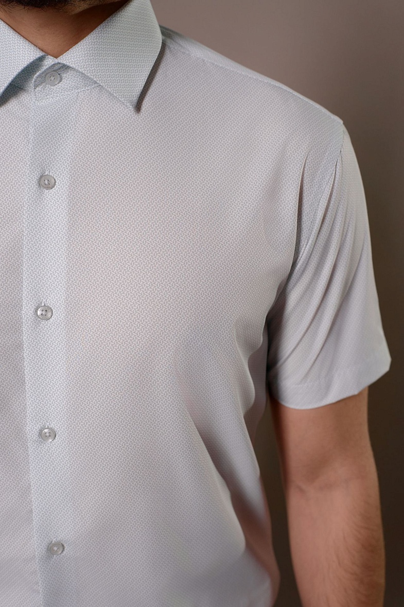 Рубашка мужская короткий рукав белый GROSTYLE SS018262