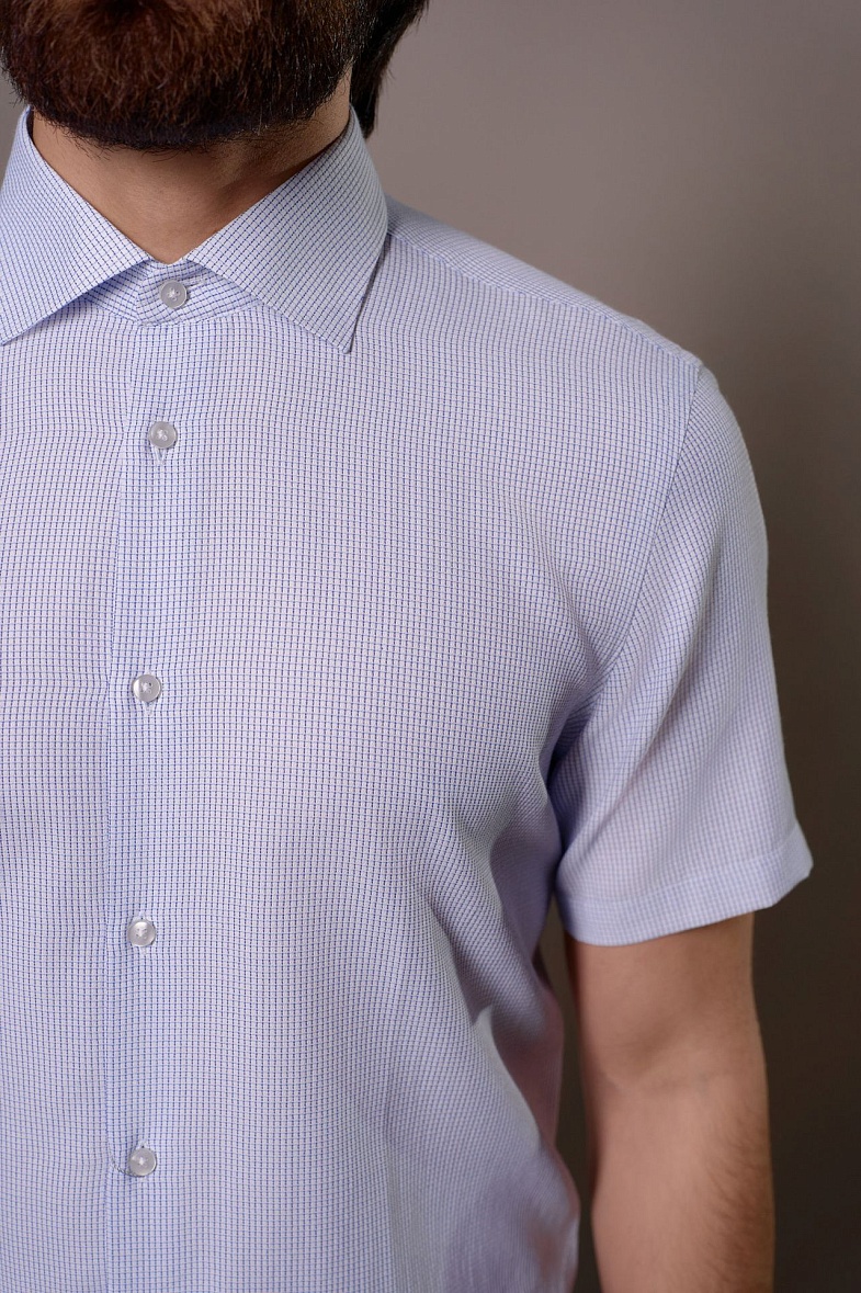 Рубашка мужская короткий рукав белый VESTER 72914 цв. 56