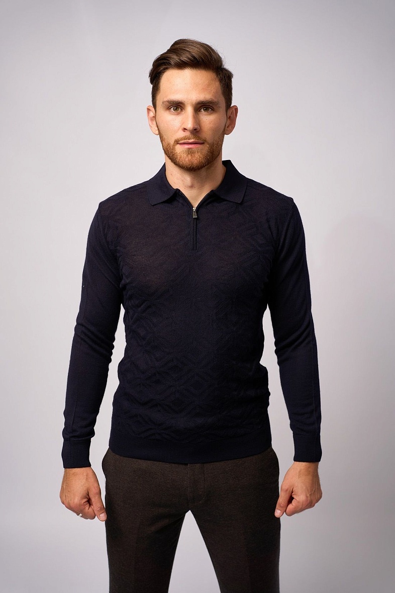 Поло мужское цвет синий Pisero KLC Basic синий