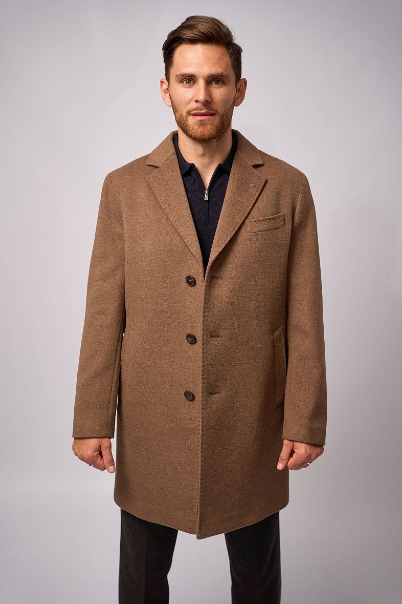 Пальто мужское коричневый DTMD (DORTMUND) 265 CAMEL