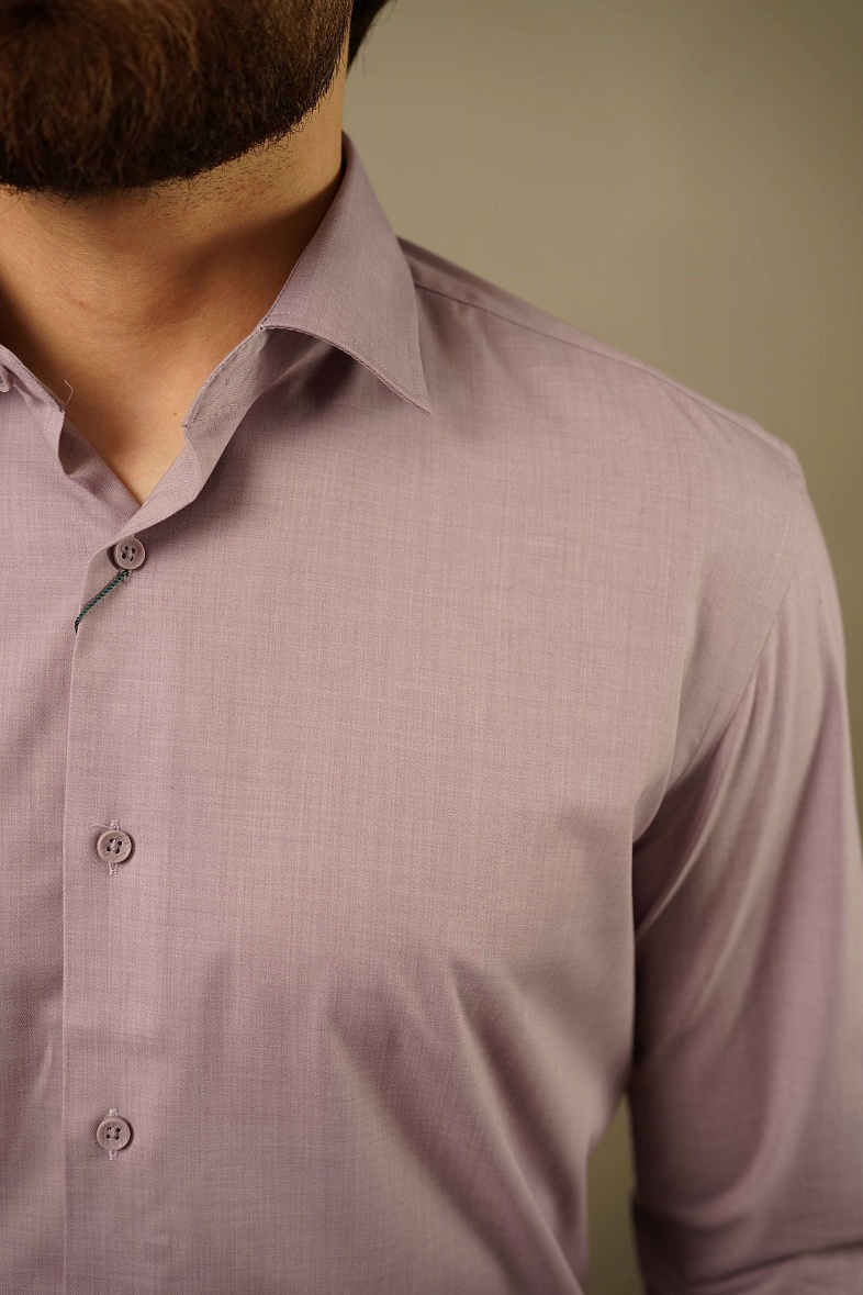 Рубашка мужская длинный рукав серый GROSTYLE SS018165