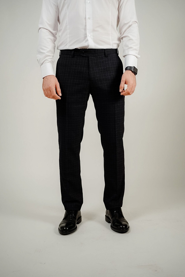 Брюки мужские классические со стрелками серый, черный, бежевый CLAUDE 680 Денди