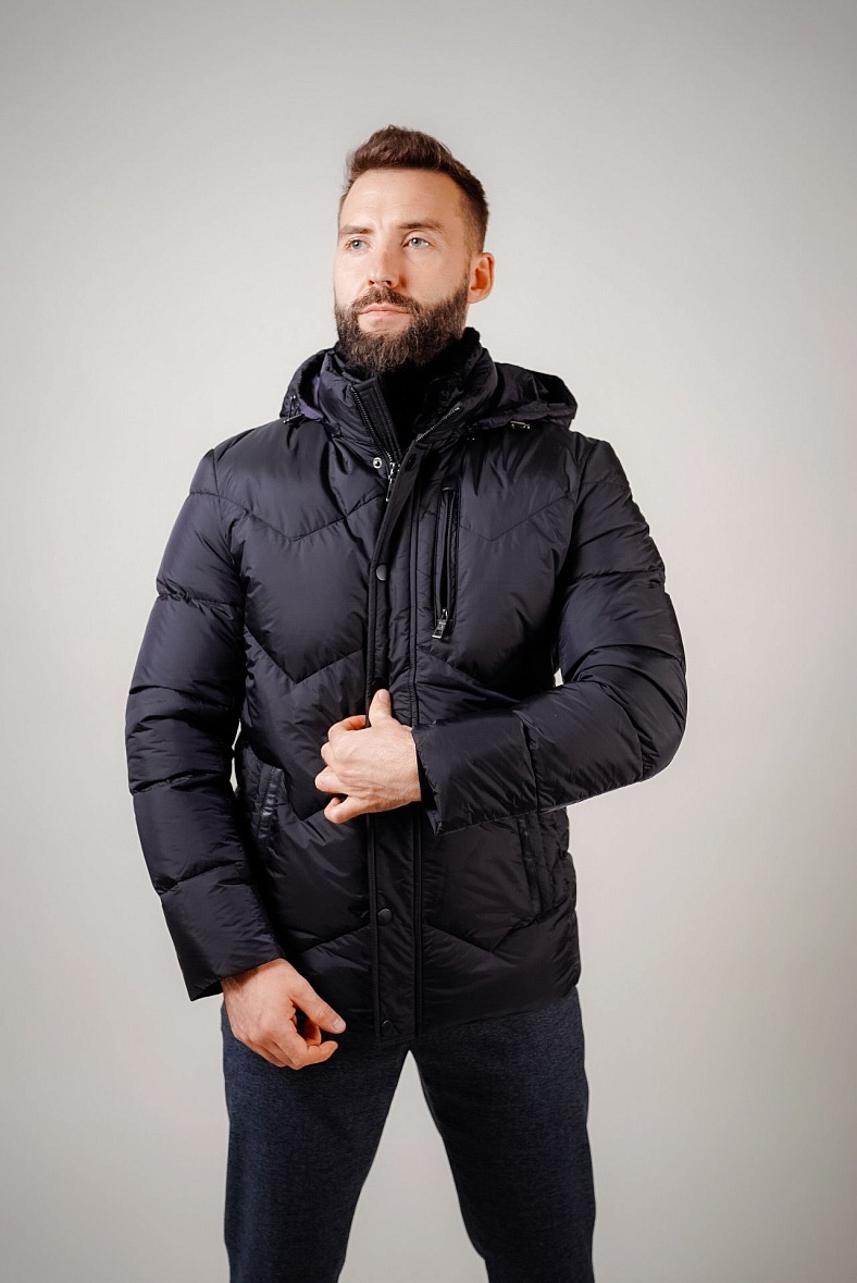 Куртка мужская синий Baureli 7056-612 темно-синий