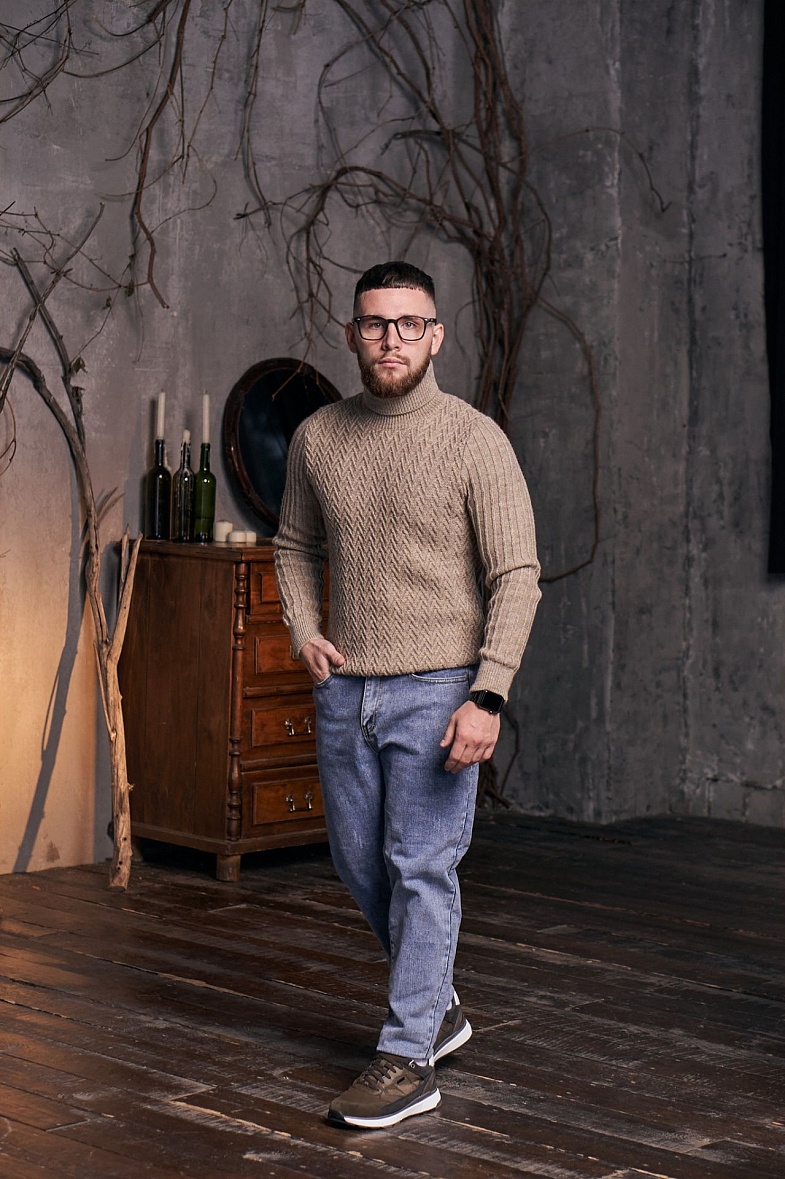 Джемпер мужской цвет бежевый MCR 11398.0061