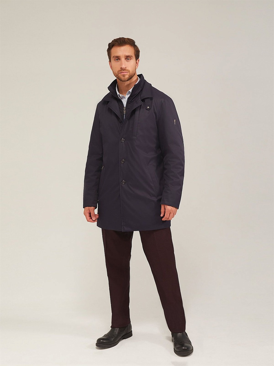 Плащ мужской синий Royal Spirit ШВАРЦ