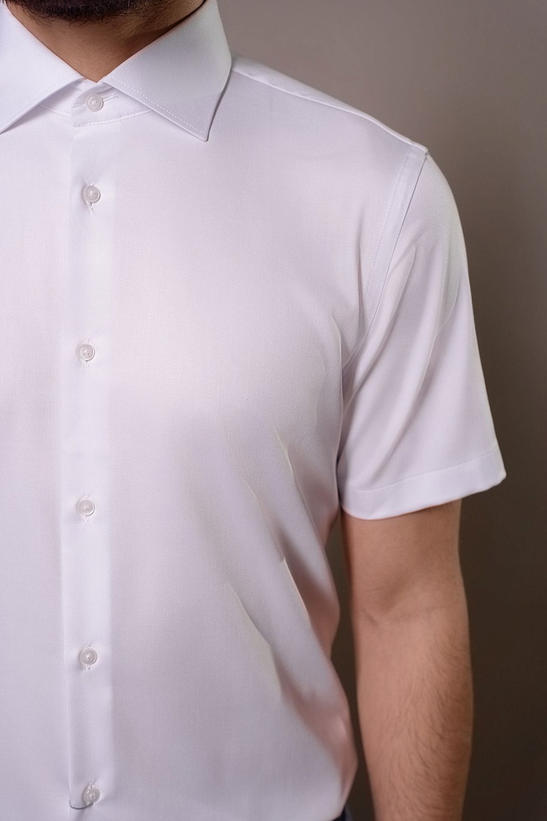 Рубашка мужская короткий рукав белый VESTER 72918 цв. 29