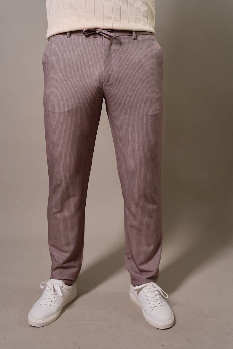 Брюки мужские классические без стрелок бежевый SMART MEN 38318.0034 бежевый