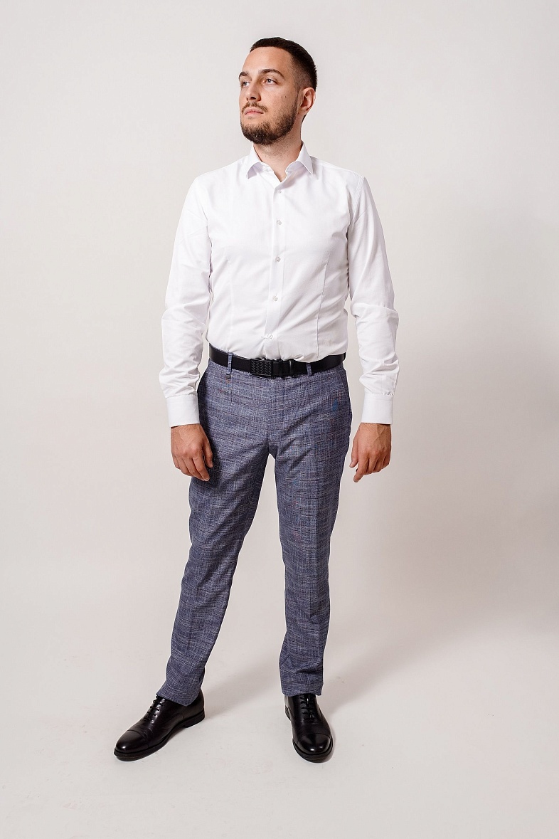 Брюки мужские классические со стрелками коричневый Luxor 804-0277.E410.Y000.L.B0151