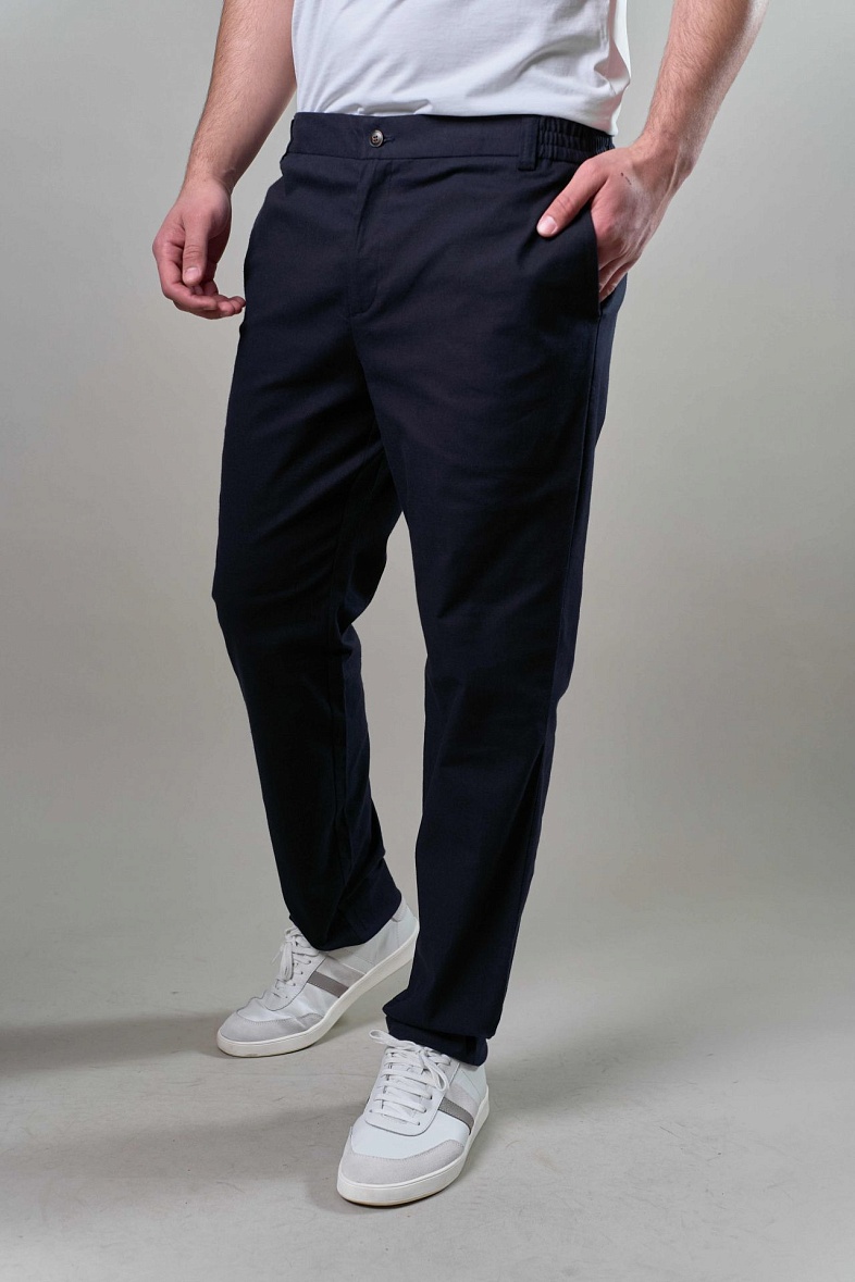 Брюки мужской   синий однотонный Adam Soul MN622