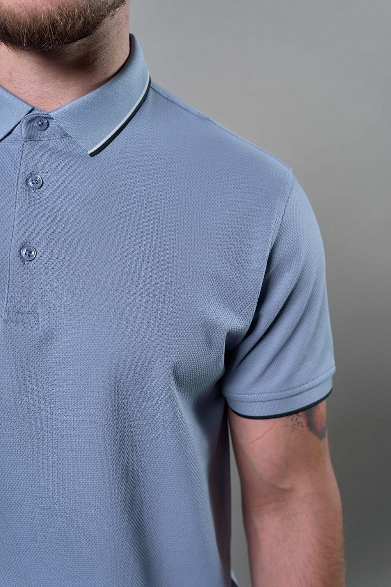 Джемпер-поло GROSTYLE knit цвет голубой GROSTYLE 035488
