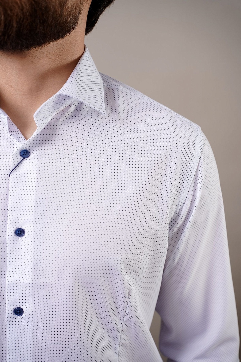 Рубашка мужская длинный рукав синий GROSTYLE SS016907