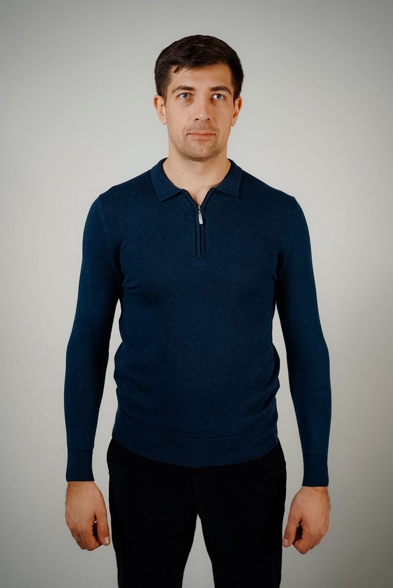 Джемпер поло GROSTYLE цвет синий, зеленый GROSTYLE 035086