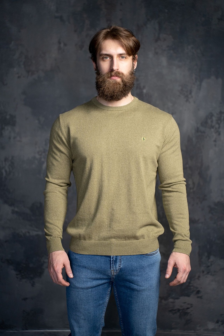 Джемпер мужской GROSTYLE цвет зеленый GROSTYLE  035034